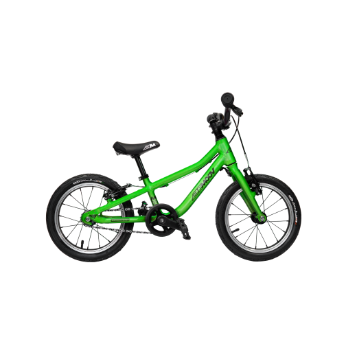 Vélo d'enfant BEMOOV 14 pouces vert kiwi très léger et optimisé pour un apprentissage parfait du vélo